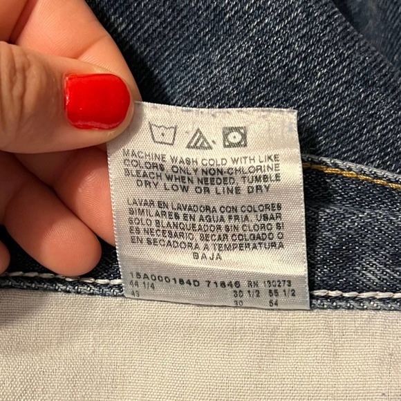 Wrangler Relaxed Fit Work Jeans Men's Size 42 x 30 Distressed Blue - Picture 4 of 12